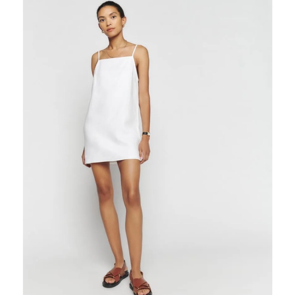 White mini dress size L